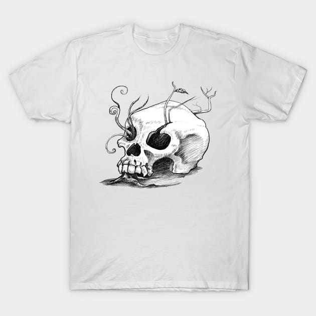 CAVEIRA / SKULL T-Shirt by Franklin Silva Art